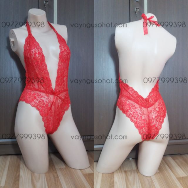 ( clip tự quay + ảnh thật tự chụp ) bộ liền bodysuit cổ V sâu sexy màu đỏ ánh nhũ kim tuyến | BigBuy360 - bigbuy360.vn