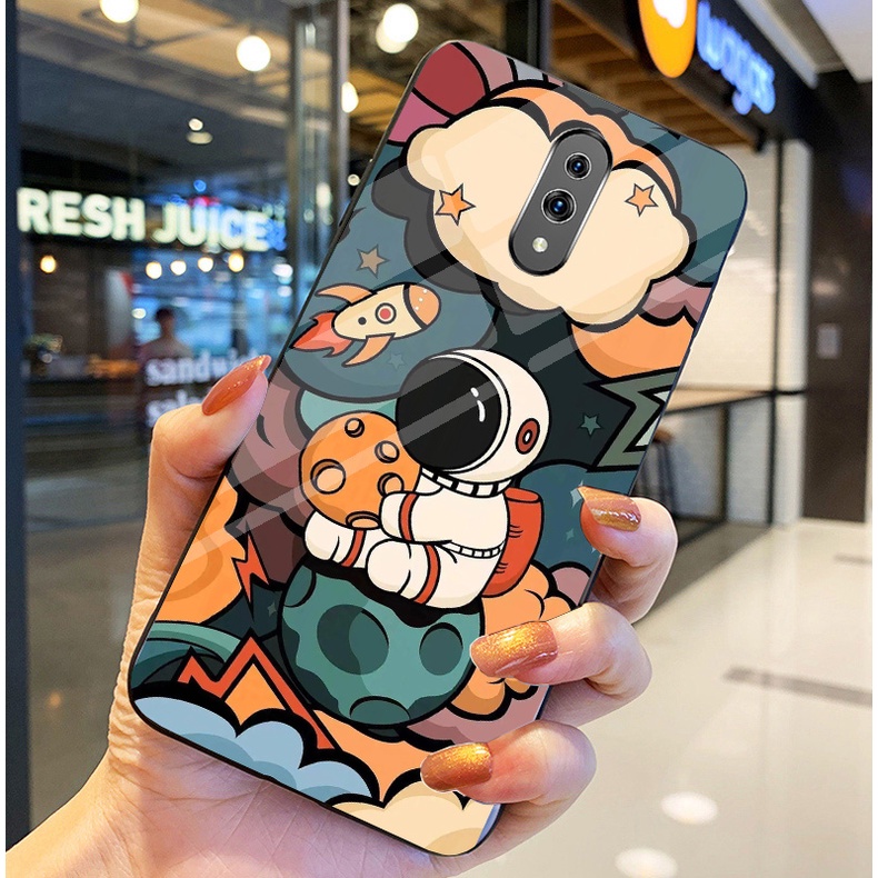 Ốp Lưng OPPO K3, REALME X Ốp kính bóng cao cấp Phi Hành Gia