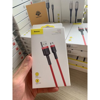 Cáp sạc Lightning, Type-C, USB Micro Baseus Cafule Màu Đen Đỏ