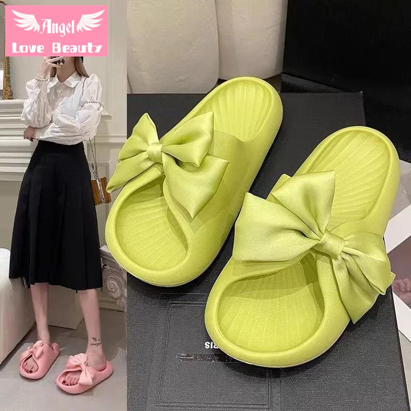 [Hàng Mới Bán Chạy]~ Sandal Công Chúa Vải Satin Đính Nơ Thời Trang Mùa Hè Thoải Mái Dành Cho Nữ Sinh
