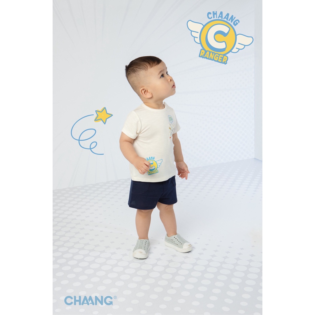 Chaang áo phông bé trai túi ngực, áo phông cotton cho bé mặc mùa hè Hero SS2021