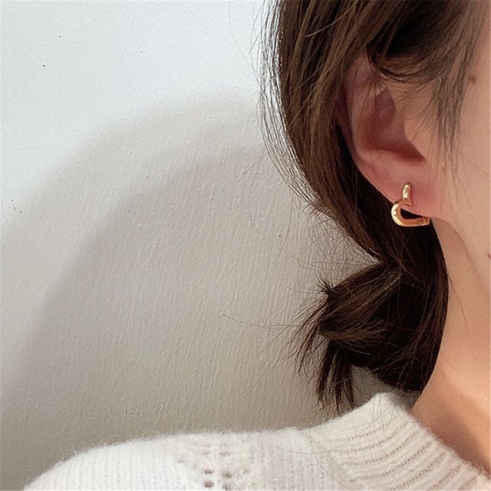 Bông Tai Hình Trái Tim Thời Trang Đơn Giản Dành Cho Nữ