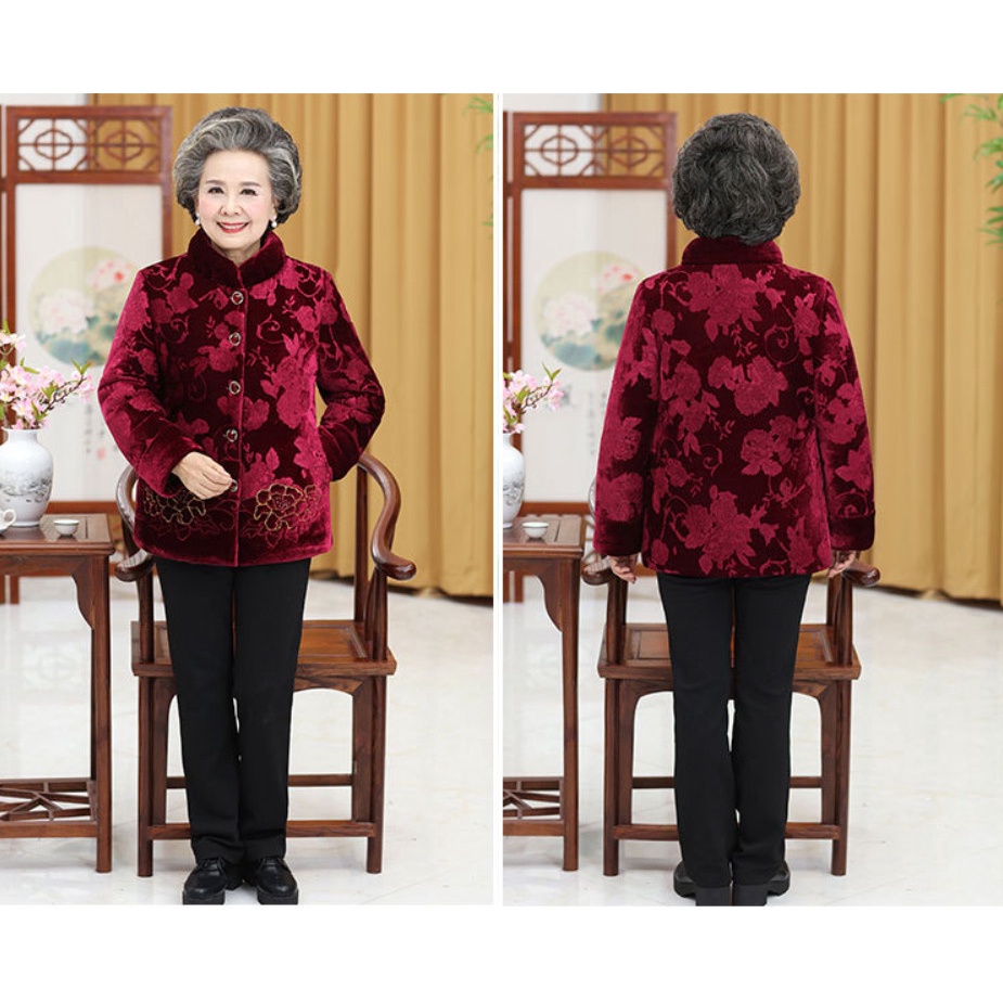 Áo khoác ấm dành cho bà cao niên