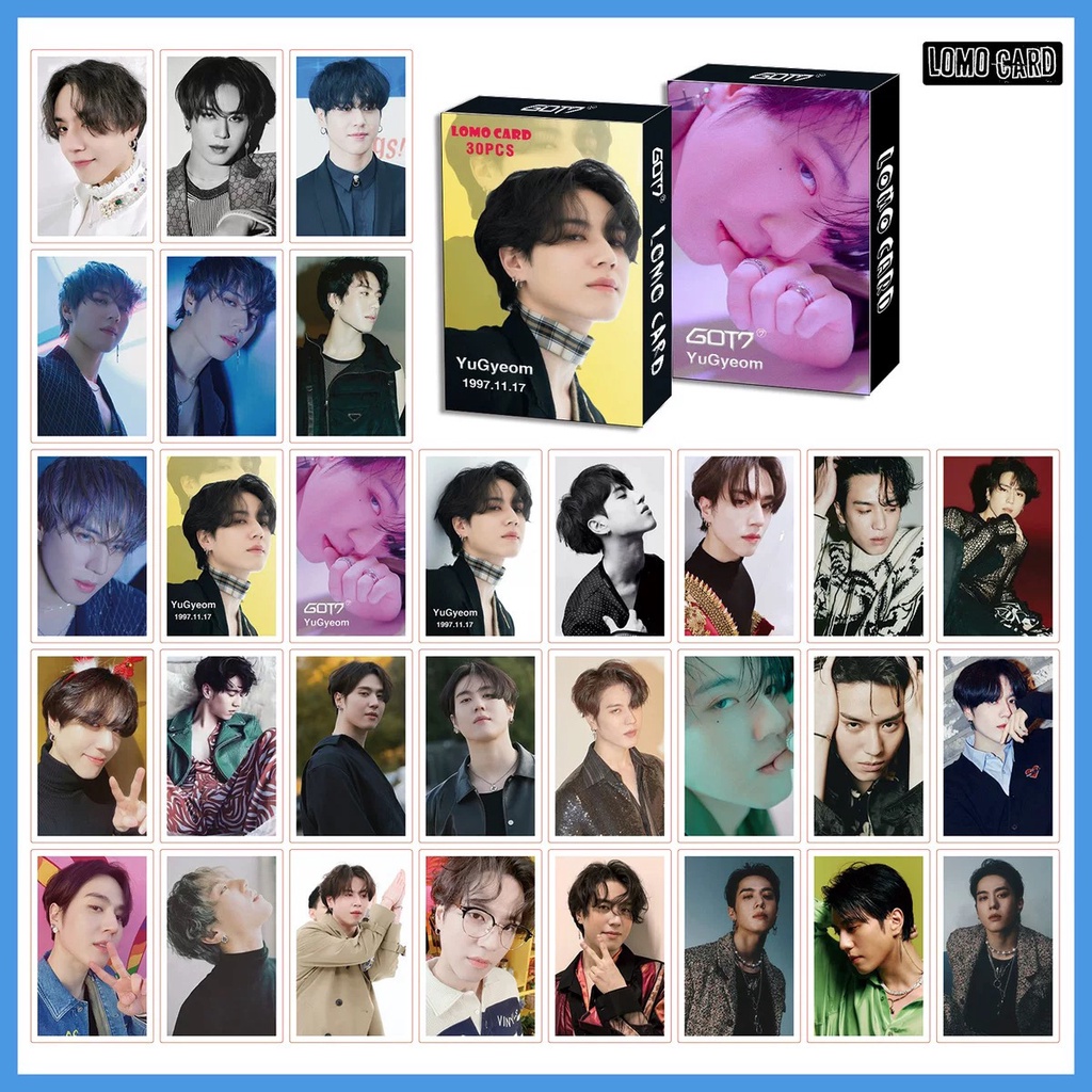 Got7 Album Photocard Mark JB Jackson Lomo Card 30pcs/box