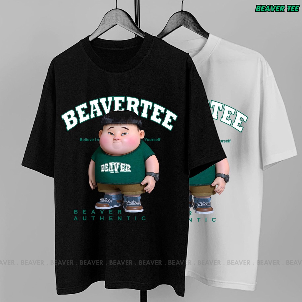 Áo thun Beaver Tee BÉ TRAI Local Brand tay lỡ form rộng nam nữ Unisex Freeship Extra