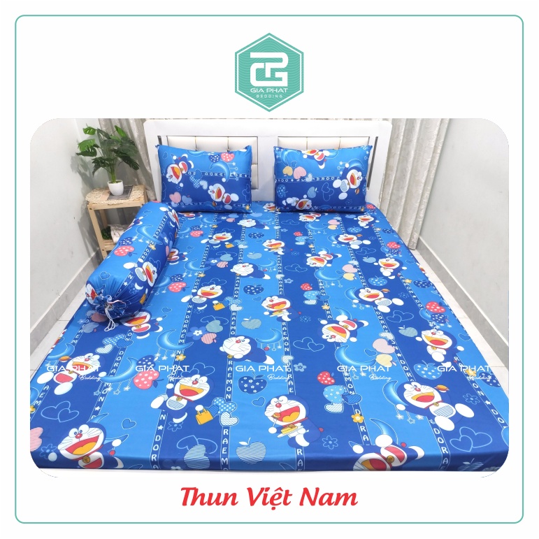 [Link 3 _ Hoạt Hình] Bộ Ga 4 món Thun Lạnh Việt Nam cao cấp( 1 ga + 2 áo gối nằm + 1 áo gối ôm) | BigBuy360 - bigbuy360.vn