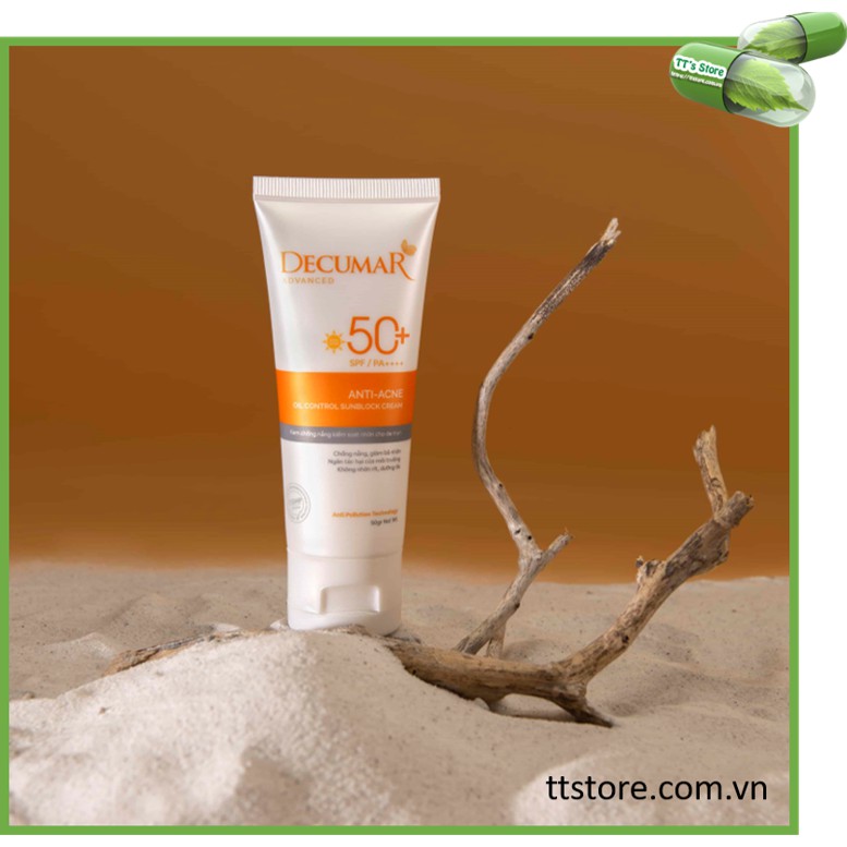 [New_Decumar Advanced] Kem chống nắng kiểm soát nhờn cho da mụn, ngừa mụn (Chai 50g) [Decuma, sunblock] | BigBuy360 - bigbuy360.vn