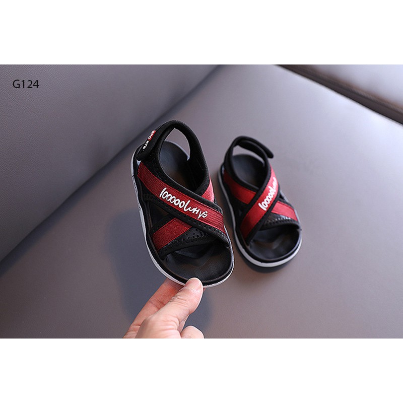 [SIÊU CHẤT LƯỢNG] THỜI TRANG SANDAL CHÉO IN CHỮ CHO BÉ TỪ 1-4 TUỔI