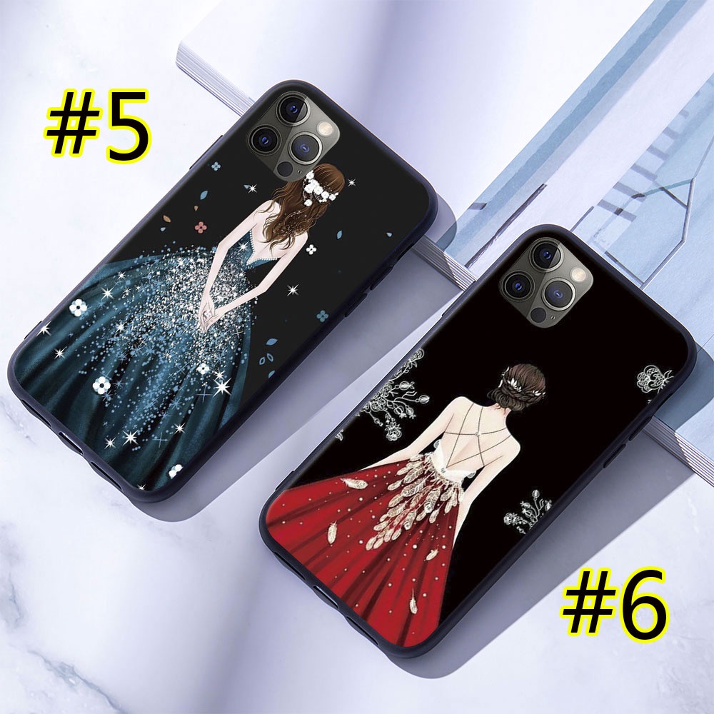 Ốp Điện Thoại Silicon Mềm Hình Cô Gái Cho OPPO A16 A16S A16K A53S A54 5G A55 4G Lưng