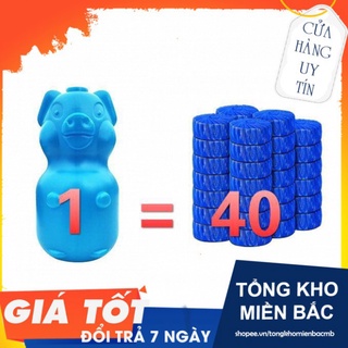 Viên thả bồn cầu hình con lợn 