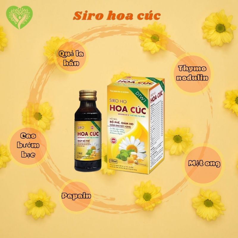 Siro ho hoa cúc 100ml