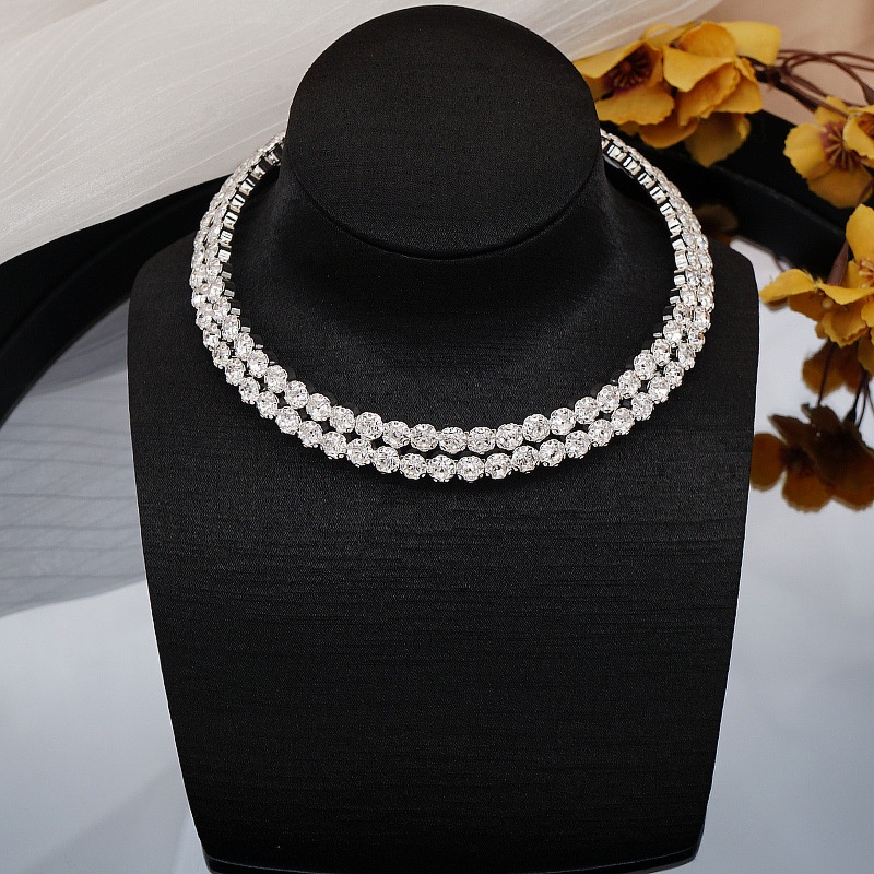 Vòng Cổ Choker Đính Đá Thời Trang Cho Cô Dâu