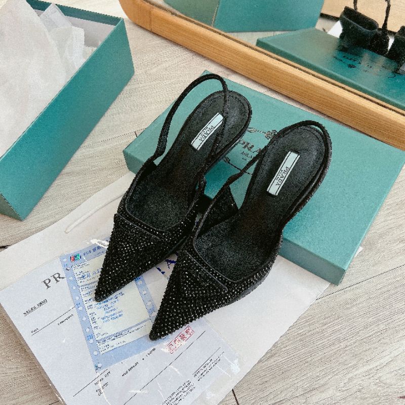 Giày prada gót nhú mẫu mới