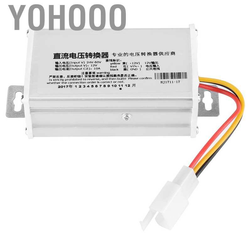 Bộ Chuyển Đổi Nguồn Điện Yohoo Dc 24v-60v Sang 12v-10a 120w Cho Xe Hơi