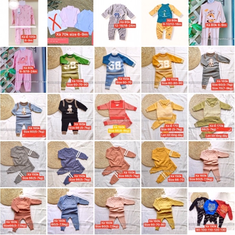 Quần áo cho bé hàng SALE