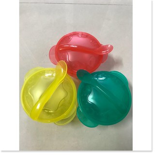 Bộ chén kèm muỗng nhựa ăn dặm cho bé