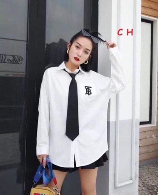 Sơmi cavat logo hình CON876
