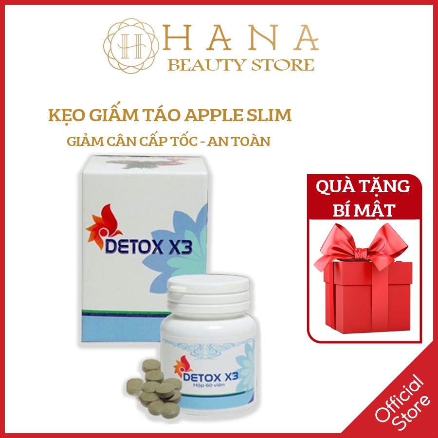 Giảm Cân Detox X3 viên uống giảm béo an toàn không phải thuốc giảm cân