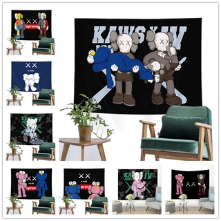 Sesame Street Kaws Hanging Cloth Decorative Tapestry Supreme Bedside Decoration Dormitory Bedroom Layout Renovated Background Wall Cloth-4