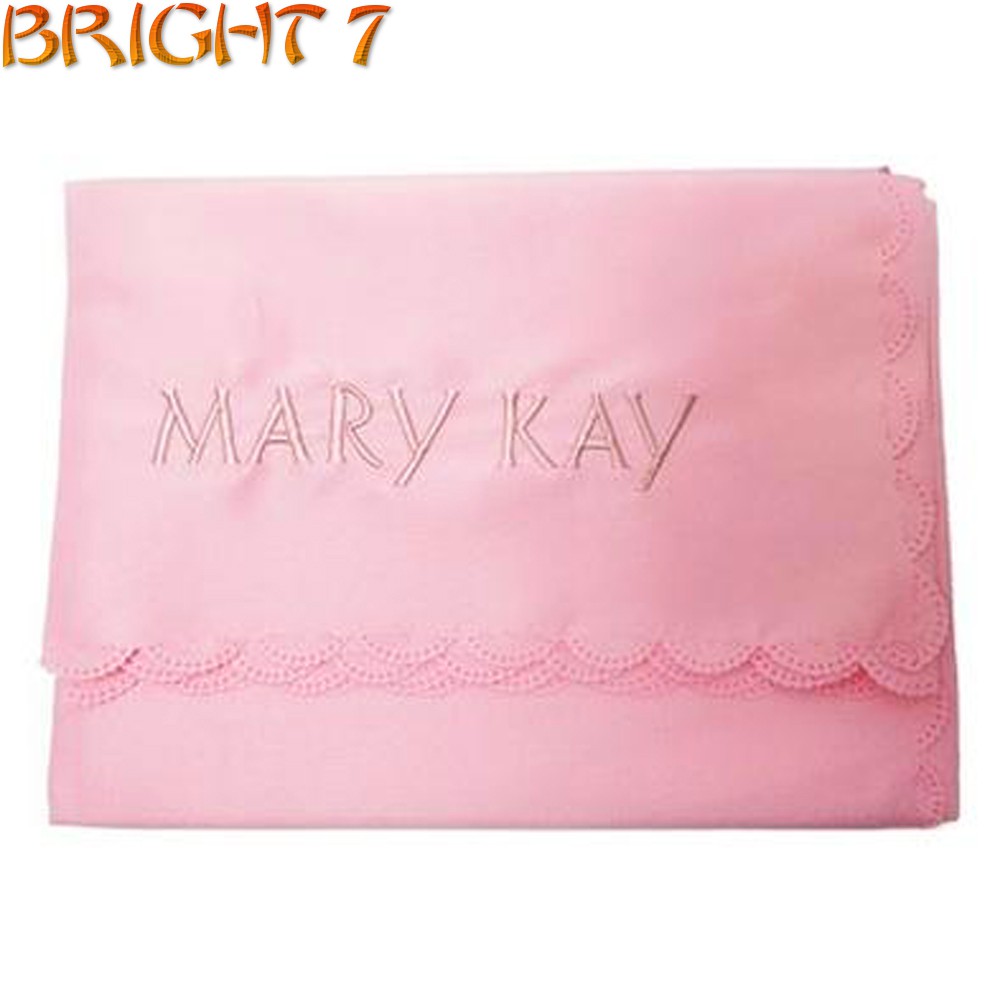 Khăn Trải Bàn Màu Hồng In Logo Mary Kay