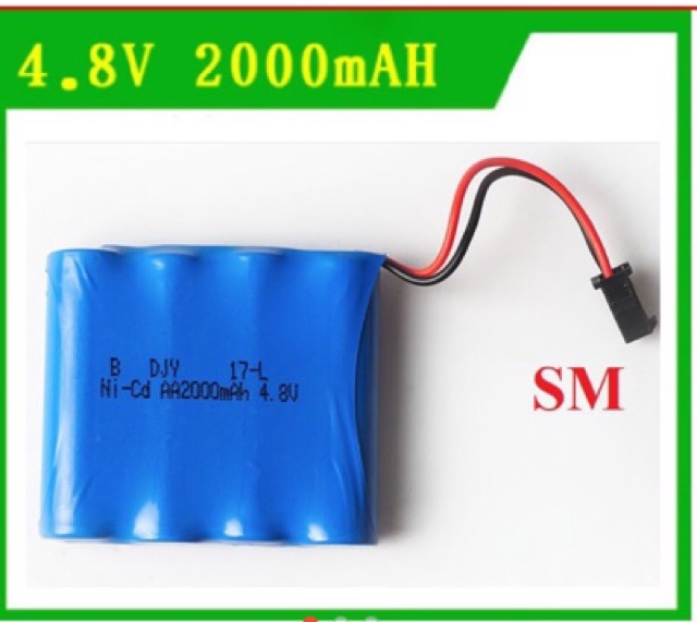 Pin xe điều khiển ni-cd 4.8 2000mah