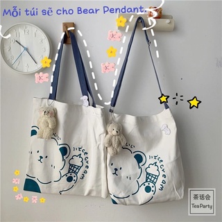 Túi Vải Canvas Đeo Vai Phong Cách Hàn Quốc Dành Cho Nữ