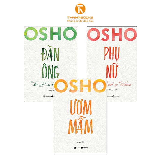 Sách - Combo 3 cuốn Osho Đàn Ông - Phụ Nữ - Ươm Mầm - Thái Hà Books