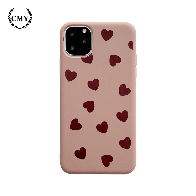 Ốp lưng họa tiết trái tim đáng yêu cho iPhone11/11Pro 11pro Max X XR XS XS MAX 7 8 plus SE | BigBuy360 - bigbuy360.vn