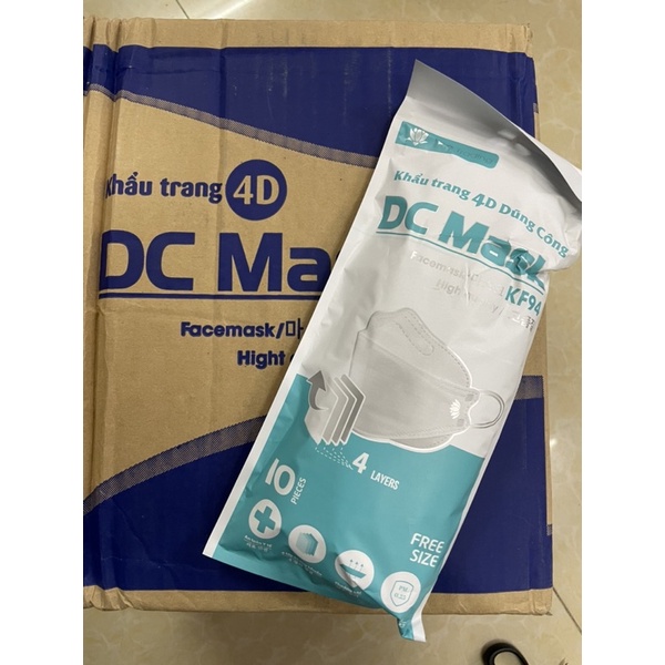 Set 50 chiếc  khẩu trang KF94 hiệu DC các màu