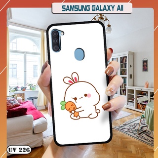Ốp lưng nhám in hình 3D Samsung Galaxy A11