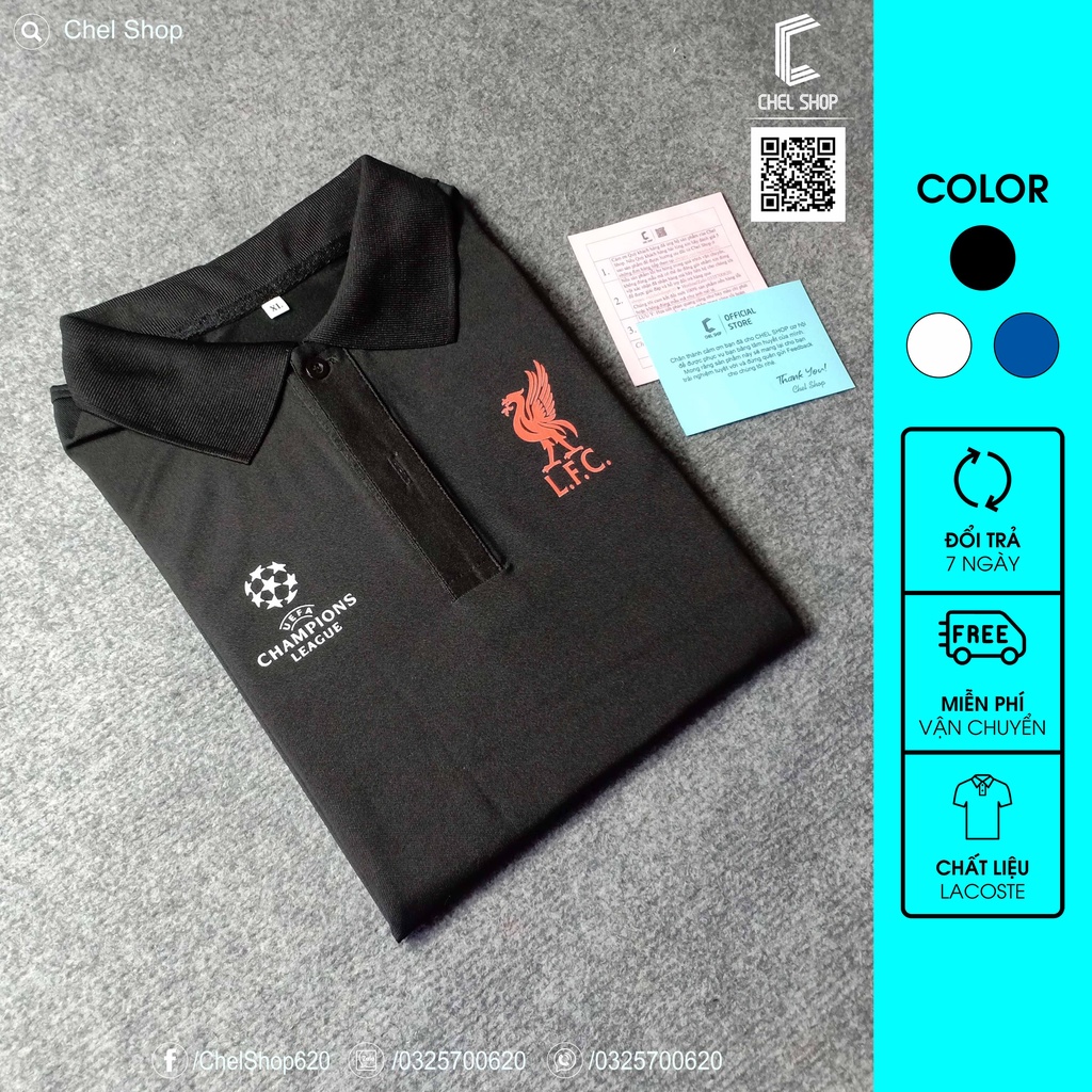 Áo polo cao cấp Liverpool UCL [ẢNH THẬT]