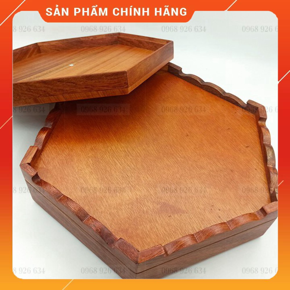Khay đựng bánh kẹo ngày TếtFREESHIPHộp đựng bánh kẹo Tết bằng gỗ hương Phúc, Lộc, Thọ cao cấp