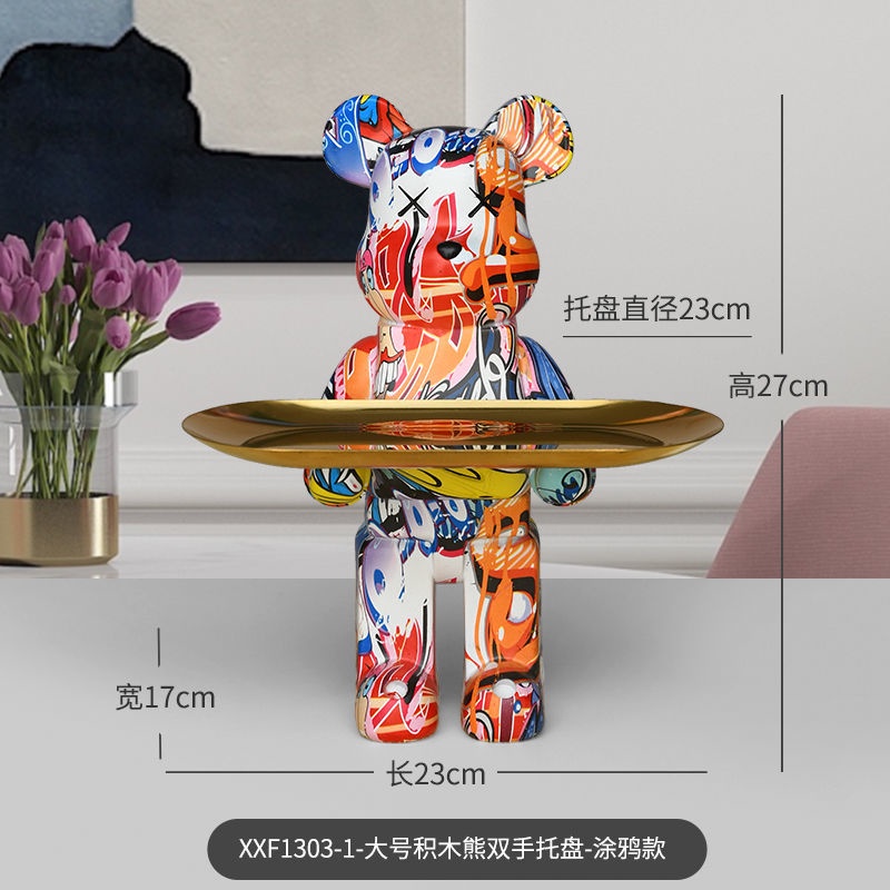 Khay Đựng Chìa Khóa Hình Gấu Độc Đáo Trang Trí Nhà Cửa DIY