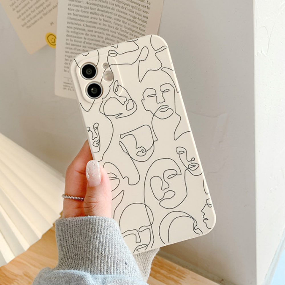 🔥3k🔥  ⚡Add on Deal ⚡Ốp điện Thoại Tpu Mềm Chống Trầy In Hình Mặt Người Trừu Tượng Cho Iphone 12 11 Pro Max X Xs Max Xr 8 7 | BigBuy360 - bigbuy360.vn