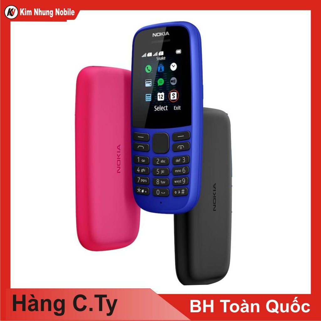 Điện Thoại Nokia 105 1 Sim 2019 - Hàng Chính Hãng