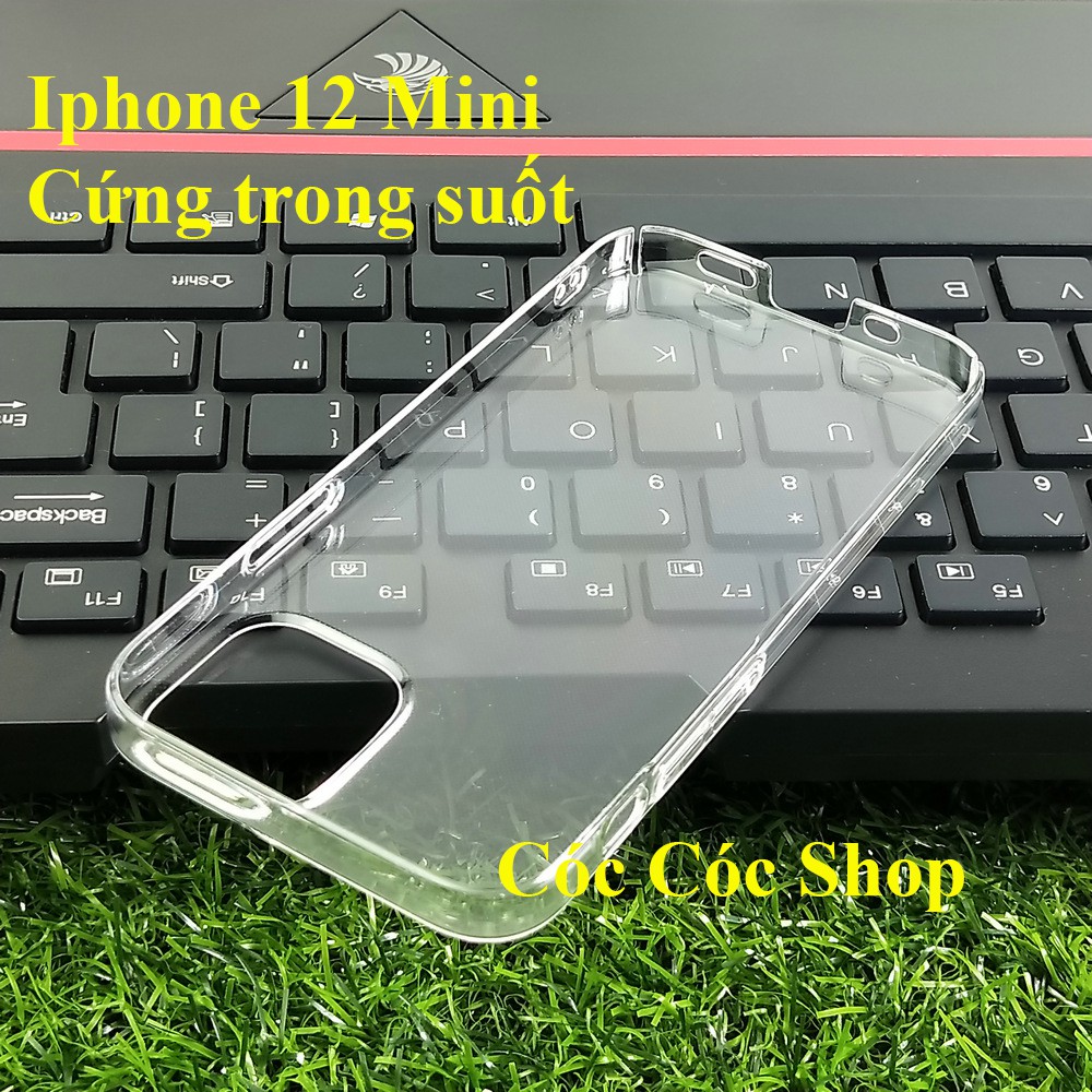 Ốp lưng IPhone 12/ 12 Pro / 12 Pro max / 12 mini nhựa CỨNG TRONG SUỐT/ CỨNG NHÁM MỜ