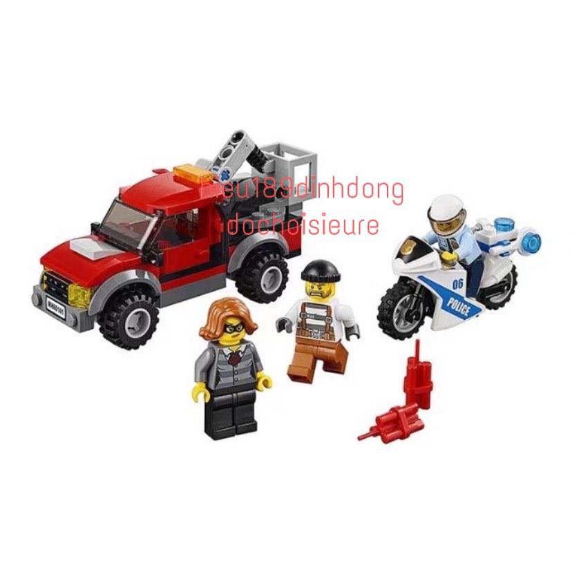 Lắp ráp xếp hình Lego city 60141 Lepin 02020 Bela 10660: Trụ sở cảnh sát