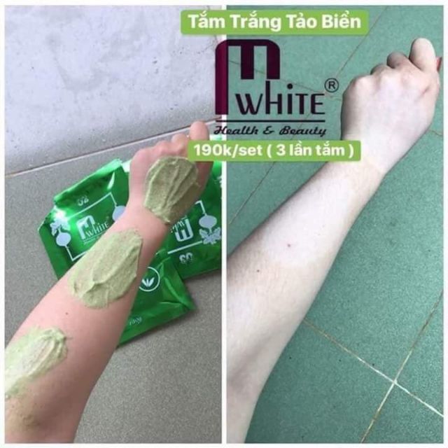 Tắm trắng TẢO BIỂN thần thánh M'WHITE