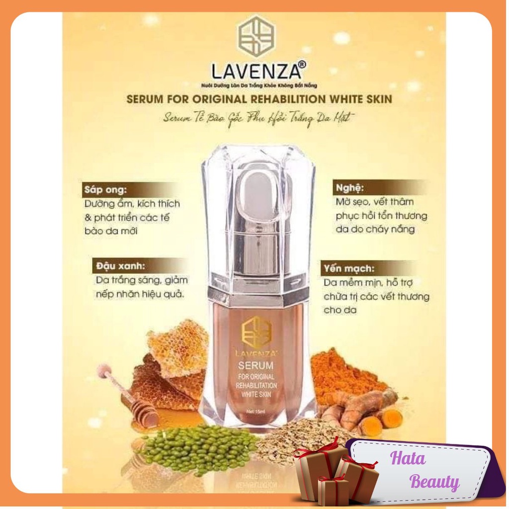Serum tế bào gốc Lavenza 🌸Freeship🌸 Nám, tàn nhang, da không đều màu