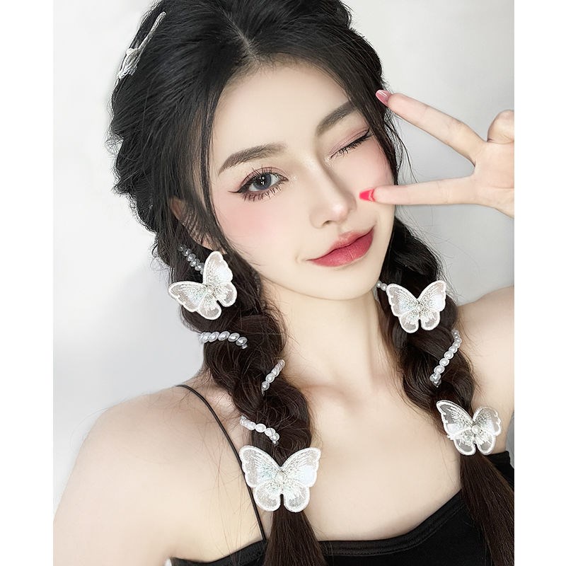 Set 2 Tóc Giả Thắt Bím Đuôi Ngựa Thời Trang Cho Nữ