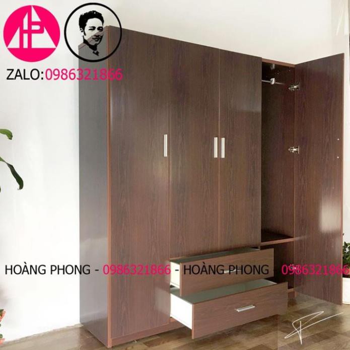 Tủ quần áo 4 cánh mãu gỗ - Tủ nhựa đài loan cao cấp (1m62 x 1m85) Miễn phí vận chuyển Bảo hành 2 năm tại nhà | BigBuy360 - bigbuy360.vn