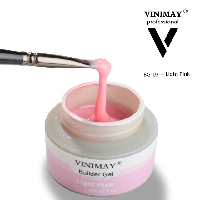 Gel nối móng vinimay đa năng 56g có 8 màu gel đắp móng siêu chắc