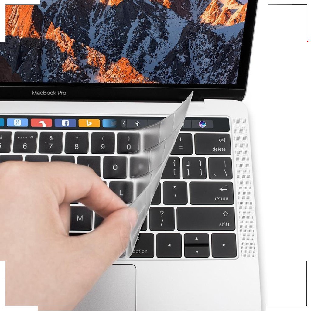 Miếng lót phím cao cấp JCPAL Fitskin cho MacBook (trong suốt) -
