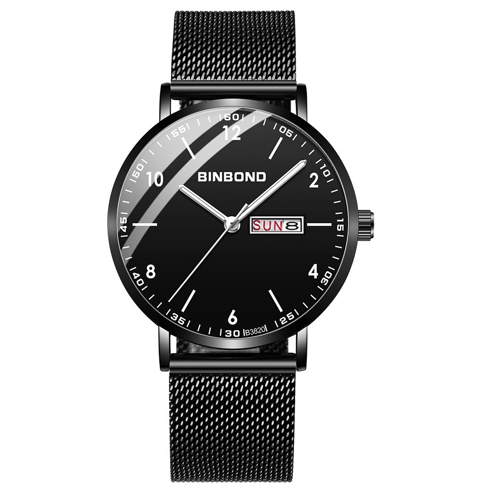 Đồng Hồ Nam Chính Hãng BINBOND TD5 Dây Thép Lưới Cao Cấp Có Lịch Ngày Kiểu Dáng Thời Trang Doanh Nhân Đẹp Giá Rẻ