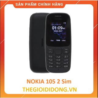 Điện thoại nokia 105 dual sim - hàng chính hãng mới 100%
