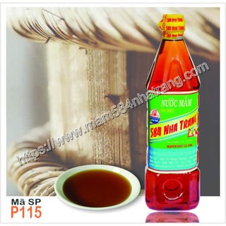 Nước mắm 584 nha trang 15 độ đạm, chai nhựa pet, thể tích: 1 lít