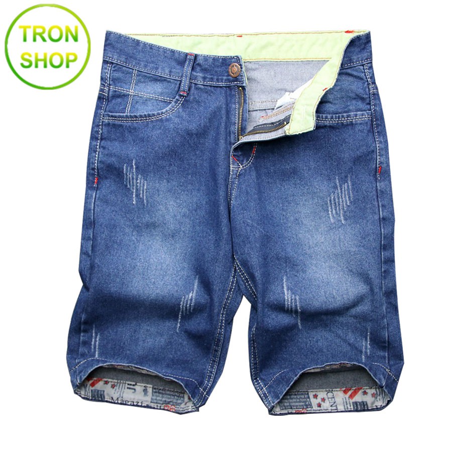 Quần short nam jean TS414 [ Nhập TRONSHOP1 giảm 10% ] vải bền đẹp Tronshop chuyên quần nam