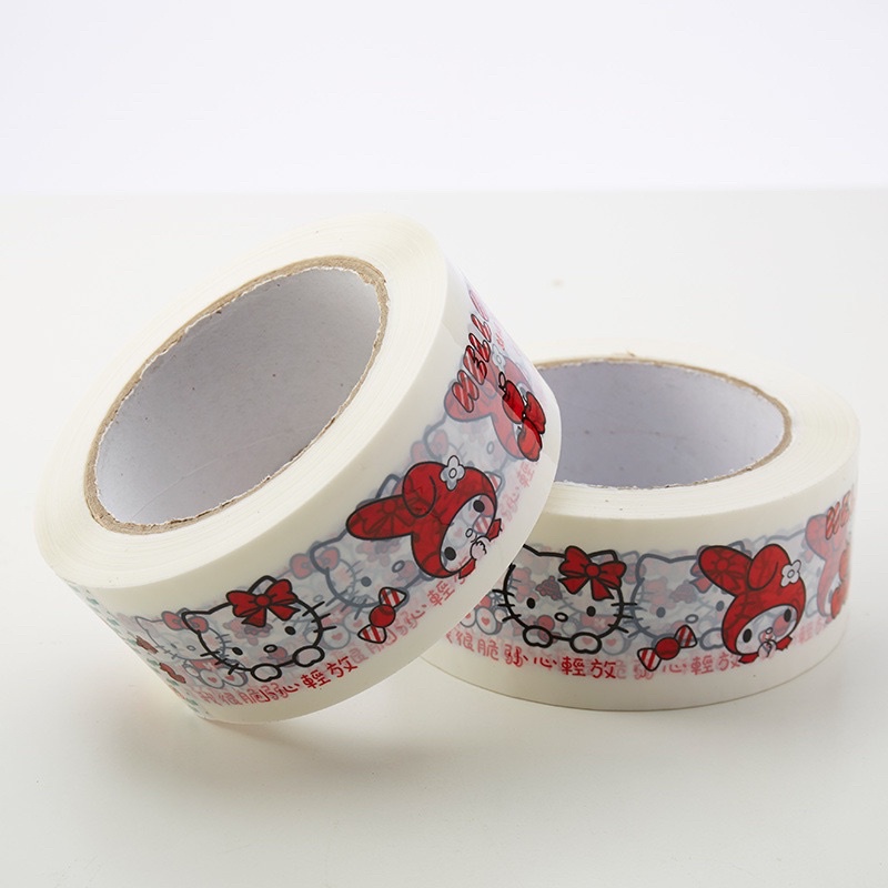 Cuộn băng keo 100m hello kitty gói hàng trang trí, băng dính hoạt hình đóng hàng/ washi tape tại nguyễn gia group quận 5