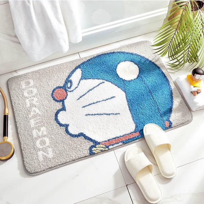 Thảm chùi chân DORAEMON DOREMON lông cừu mềm mịn, thấm nước tốt 40x60cm dễ thương cute MON0258