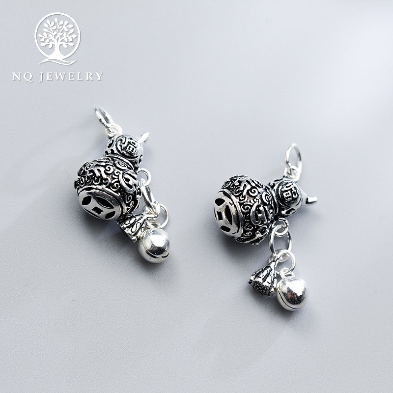 Charm bạc hồ lô treo - NQ Jewelry